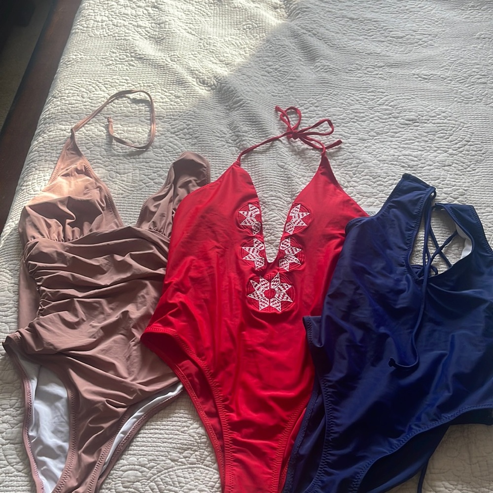 Three cupshe bathing suits two NWT